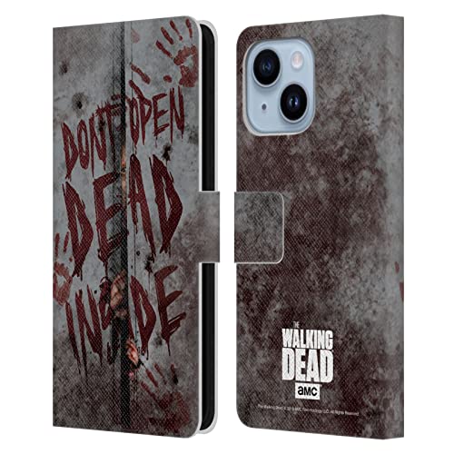 Étui Walking Dead iPhone 14 Plus Head Case Designs en cuir