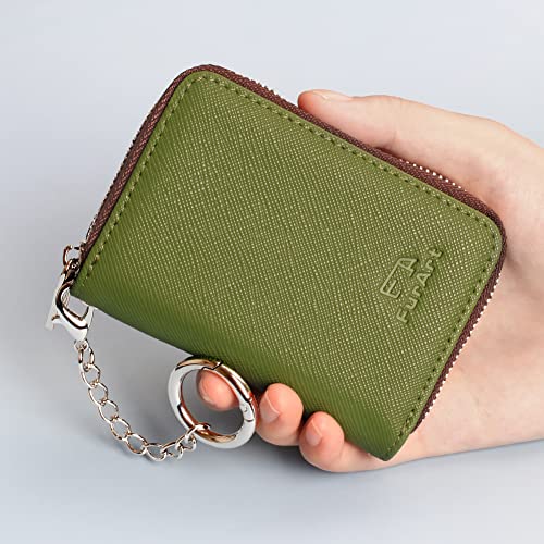 FurArt Credit Card Wallet, Zipper Card Cases Holder for Men Women, RFID Blocking, KeyChain Wallet, Compact Size - Thumbnail 4