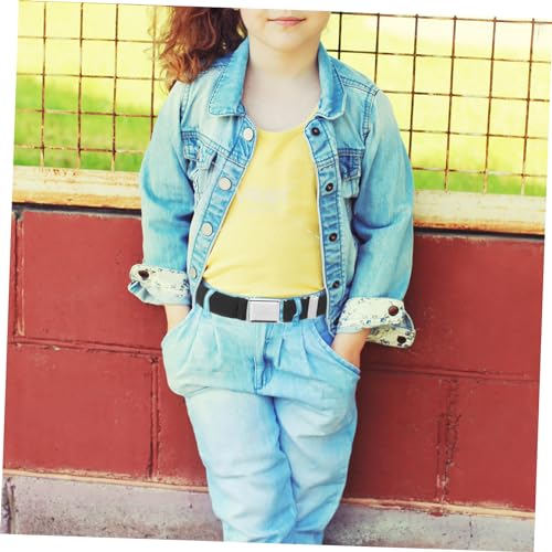 6pcs Elastic Waist Belt for and Stylish Buckle Design for School Uniforms and Everyday Wear Comfortable Fit for Various4