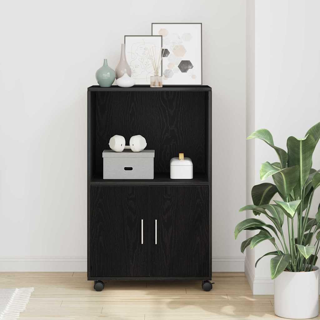 Aparador moderno de salón 55 cm de ancho con armarios de puertas de madera