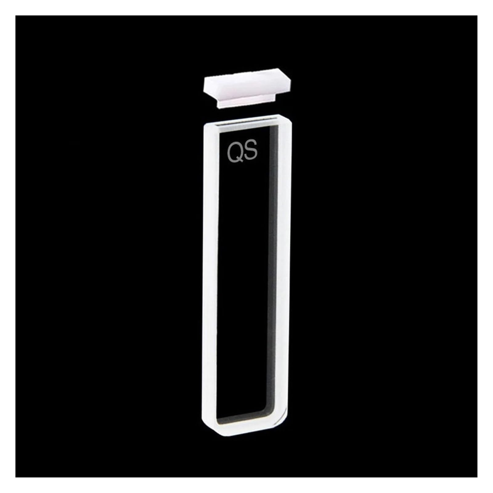 Cuvette al quarzo da 2 pezzi con coperchio, lunghezza del percorso di 1 mm, for laboratorio spettrofotometro