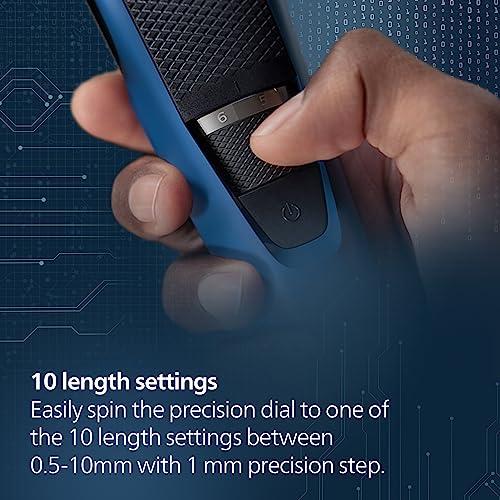 Philips Skin Friendly Beard Trimmer| 10 length settings| 15mins quick charge| Self Sharpening Blades | Cordless & Rechargeable| New Model - BT3303/30 - Image 4
