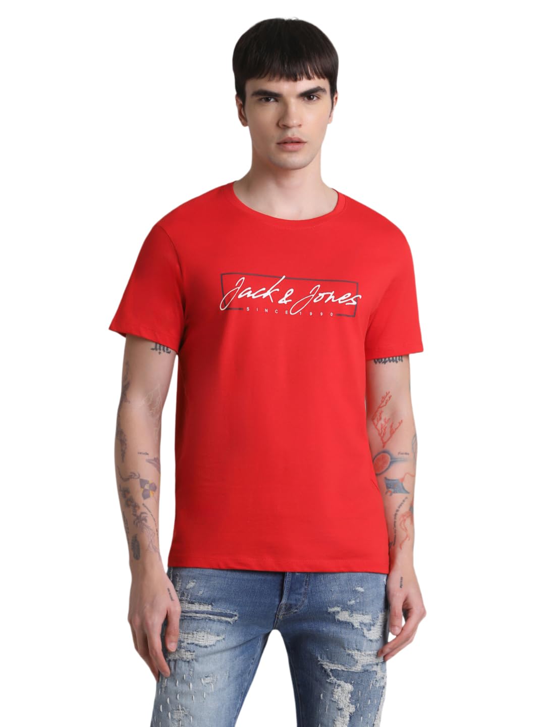 Jack & Jones Jjzuri tee SS Crew Neck Camiseta para Hombre