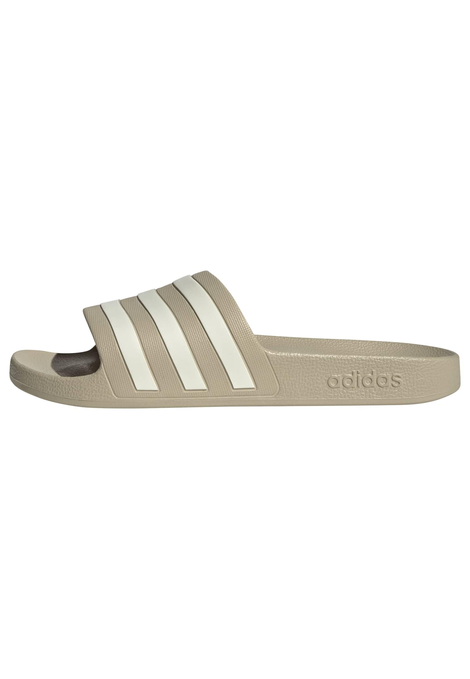 adidas Unisex Adilette Aqua Slides Sandal, Khaki Three/off white/off white, 12 UK