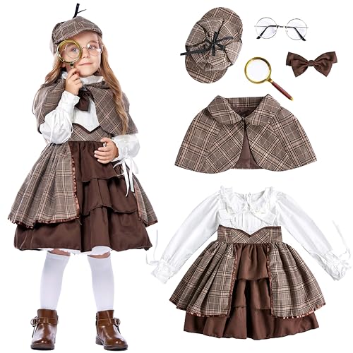 Disfraz Completo Detective Niña Talla Grande 10-12 años miniatura 1