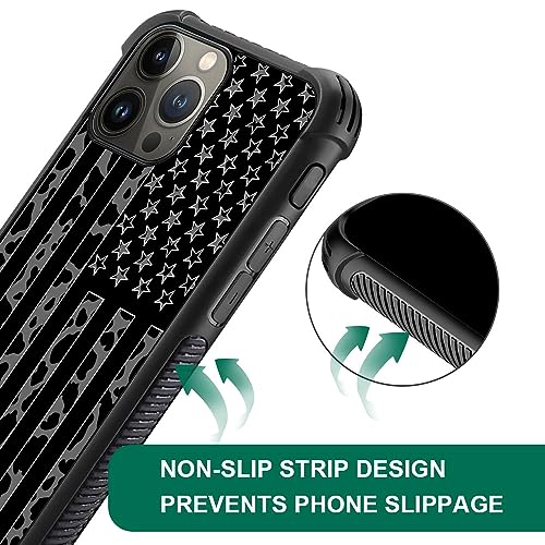 Coque iPhone 15 Pro Max léopard avec drapeau antichoc