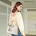 Imagen de FANDARE Elegante Bolso de Mano para Mujer Bolso Bandolera PU Cuero Bolsos de Hombro Gran Capacidad Bolsos Cruzados para Viajes Compras Trabajo Citas Blanco