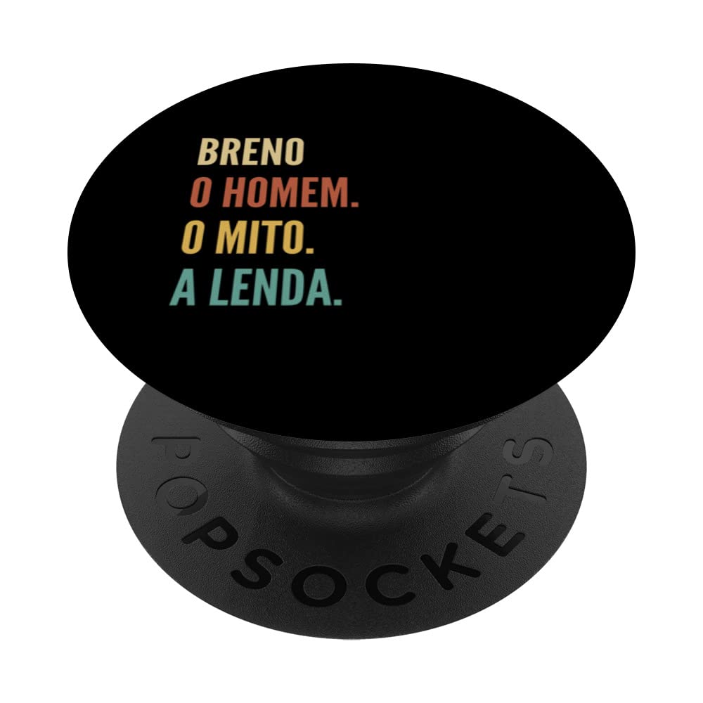 Funny Portuguese First Name Design - Breno PopSockets Swappable PopGrip