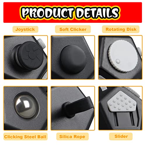 Qoolbuy Mini Fidget Toys Cube,Authentic Fidget Cube,Relief Stress And Anxiety Depression Anti For Adults And Children With Autism Ocd Adhd Add #TOP3