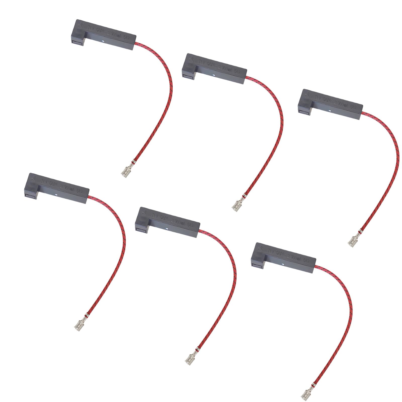Shurhome 6PCS Replacement Fuses 0.8A 5KV, Protections for Microwave Ovens, Stable Component Protections for Microwave Ovens