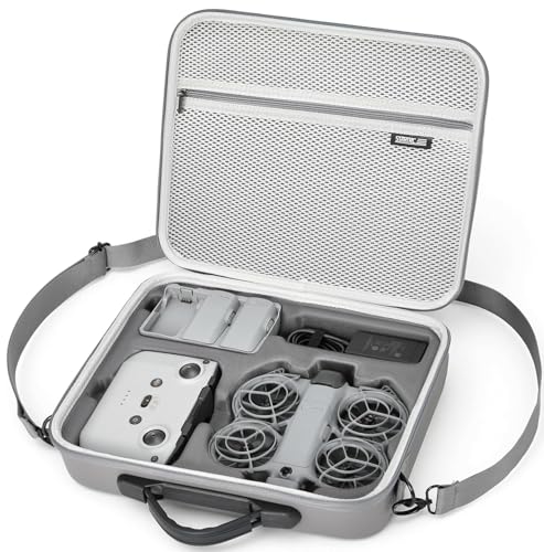 STARTRC Housse pour DJI Neo 2 Fly More Combo - Sac de Protection Rigide PU Étui pour Neo 2 Drone, Batterie, Télécommande (RC-N3/N2) et Station de Charge...