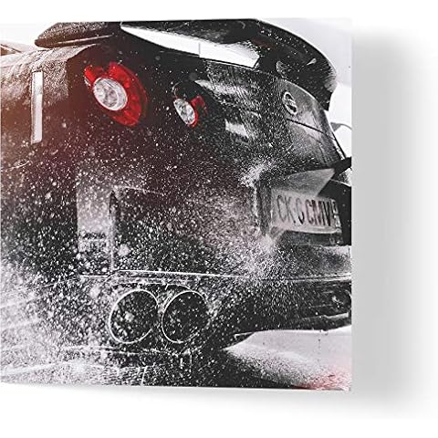 GTR - Birthday Card - Made from Recycled Materials - Greeting Cards for Friends, Family, Loved Ones - Made by UK Independent Artists - Compostable Packaging Cover