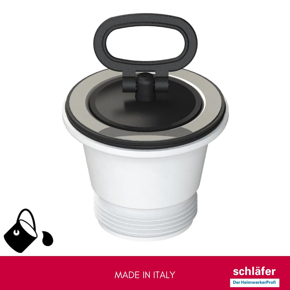 Piletta Universale Per Lavelli - Diametro 70mm, Con Troppo Pieno Telescopico - Uscita 1 1/2'', In Acciaio Inox