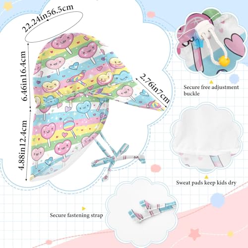 Cane Candy Cartoon Kids Sunhat Baby Boys Beach Girl Sun Protection Adjustable Travel Essentials4