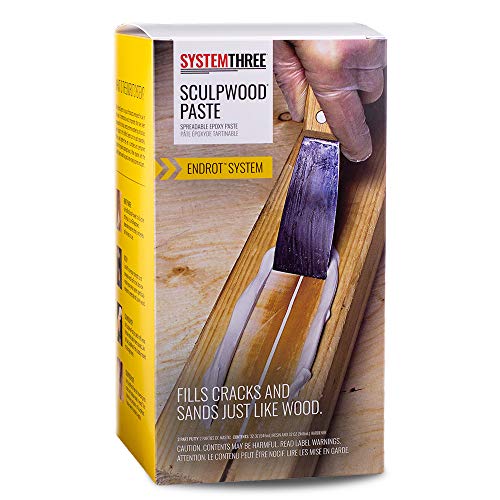 System Three SculpWood Paste Epoxy Wood Filler, 0.5 Gallon Kit