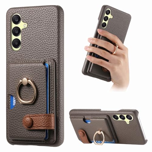 Étui en cuir PU gris pour Samsung S20 Plus élégant et antichoc