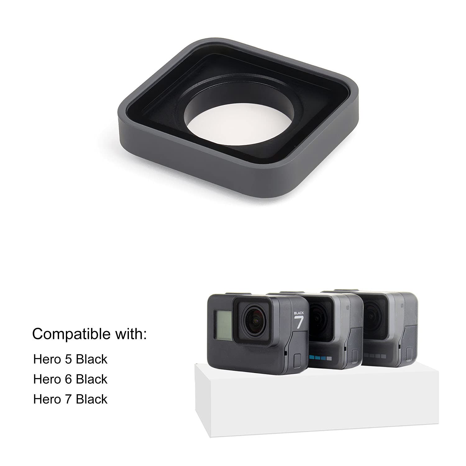 Amazon | YALLSAME 交換用レンズ GoPro Hero 7 6 5用 ブラック Amazon | YALLSAME 交換用レンズ GoPro Hero 7 6 5用 ブラック