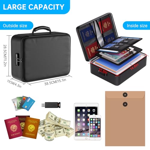 Engpow TSEG007LB 5200°F Fireproof Document Bag thumb #7