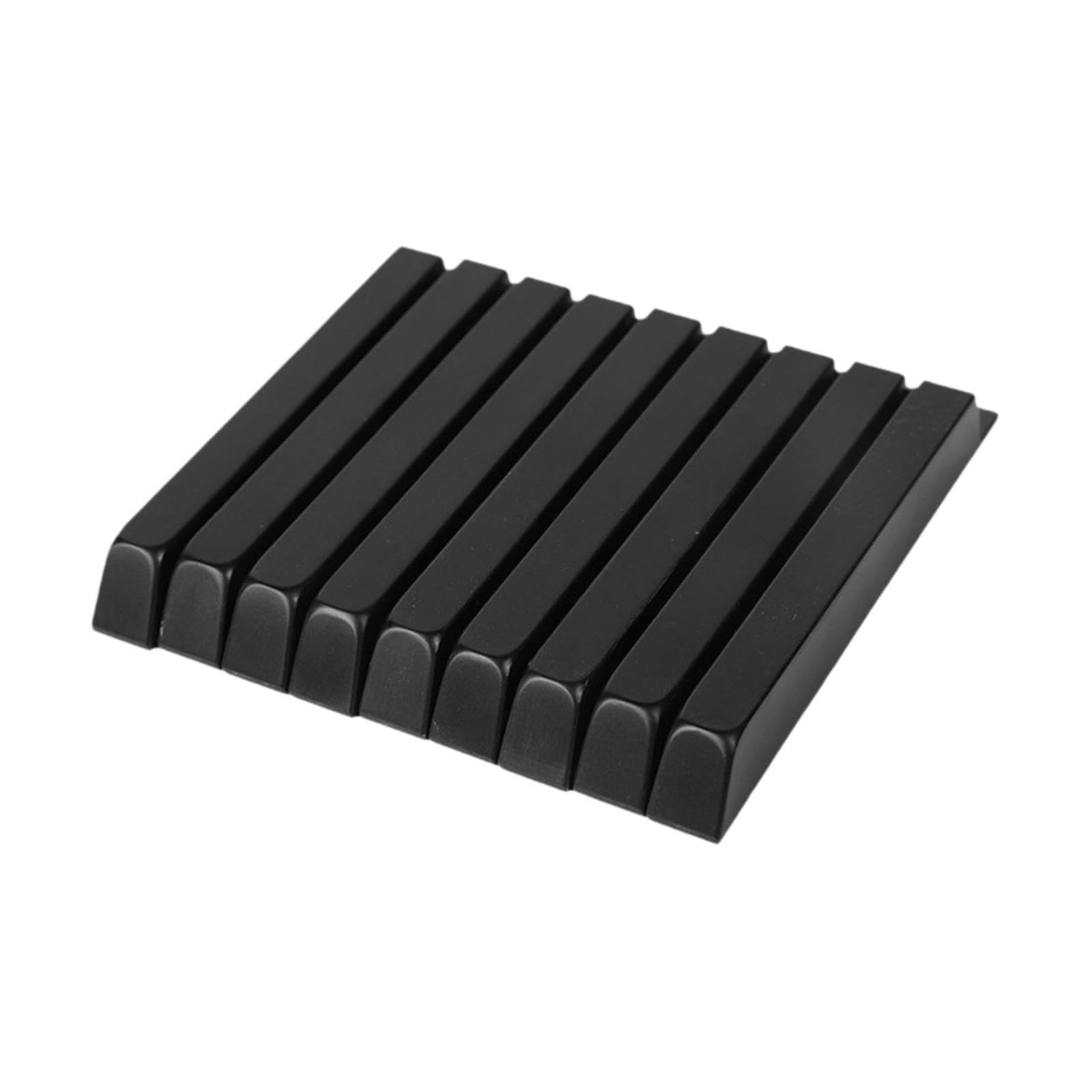 Harilla 88 Pezzi Copritasti per Pianoforte Tasti di Ricambio Kit di Sostituzione Accessori per Tastiera Realizzati in Acrilico Liscio Adatto per Musicisti E, Nero Lucido