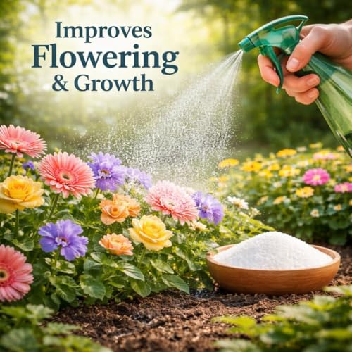 Image of Indian Gardens - Epsom Salt Fertilizer For Plants | Epsom for plants | Magnesium sulfate fertilizer (1 Kg)