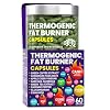 Thermogenic Fat Burner Capsules – Weight Loss Pills for Women & Men, Appetite Suppressant, Metabolism Booster – Green Tea, Coffee Extract, Garcinia Cambogia – Diet Pills for Weight Loss – 60 Capsules