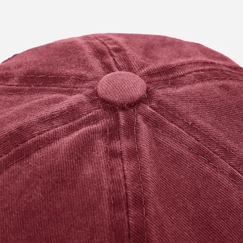 Image of XYIYI 2 Pack Unisex Washed Vintage Baseball Cap Golf Dad Hat Adjustable Classic Low Profile Plain Cap for Men Women