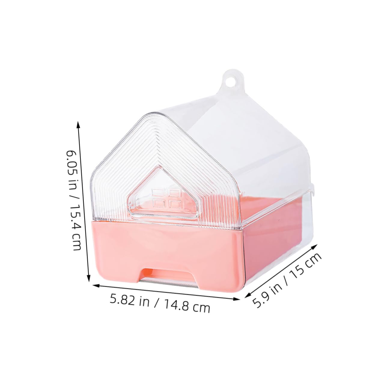 TOYANDONA Bain pour Oiseaux de Compagnie à Tiroir et Suspendu 2 Pièces