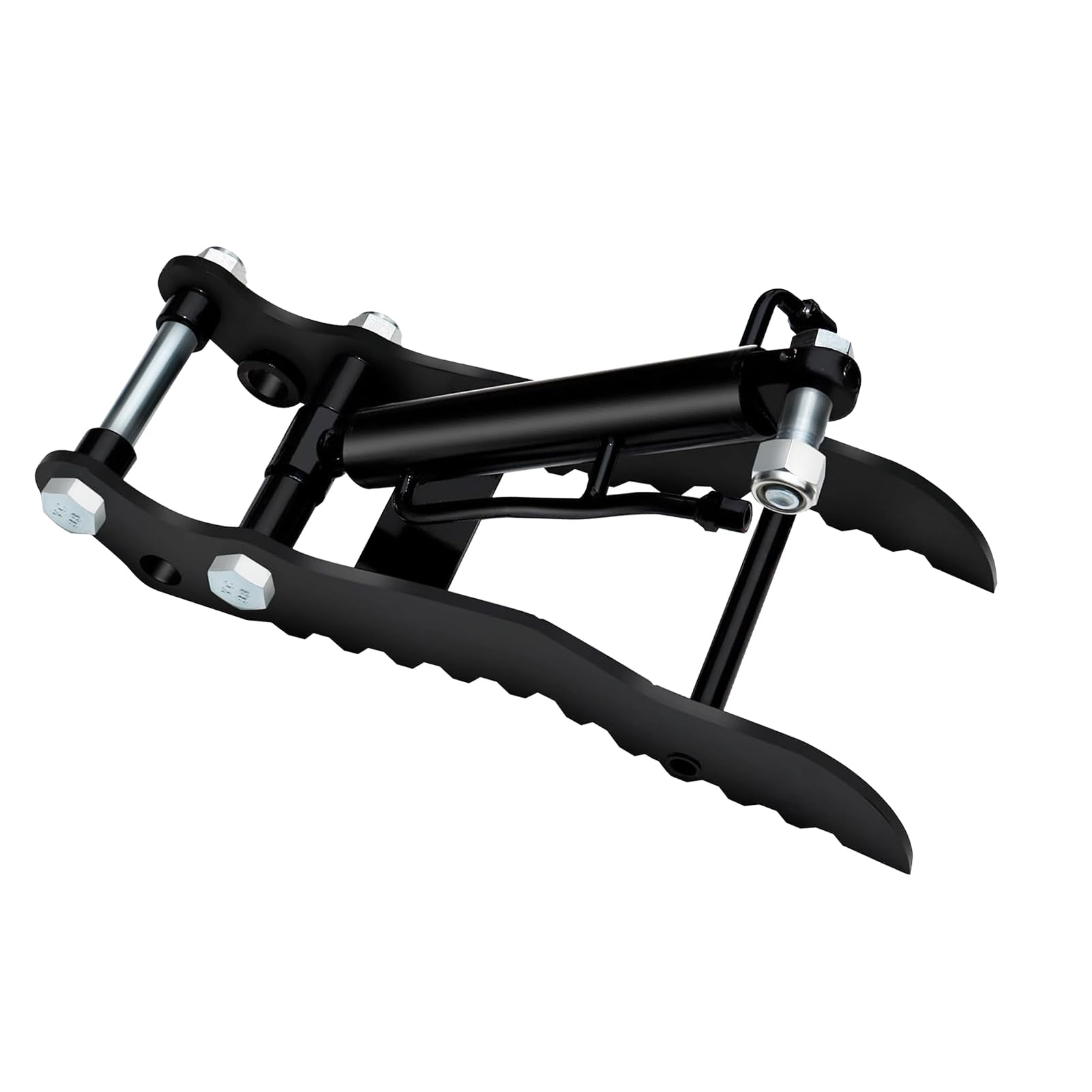 KIMISS Clamp/Holder Hidráulico para Pulgar de Miniexcavadora de Alta Eficiencia con Construcción Robusta de Acero Mn - Clamp/Holder Hidráulico para Pulgar de un Orificio con 2 Mangueras M14