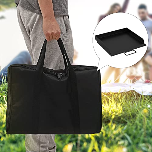 14'' X 16'' Professional Flat Top Steel Griddle With Carry Bag For Camp Chef Grill Pro 60X, Ex60B, Ex60P, Ex60Pp, Ex60Lw, Ex90Lw, Ex280Lw And Most Of 1/2 Burners Camp Propane Stove Grill #TOP6