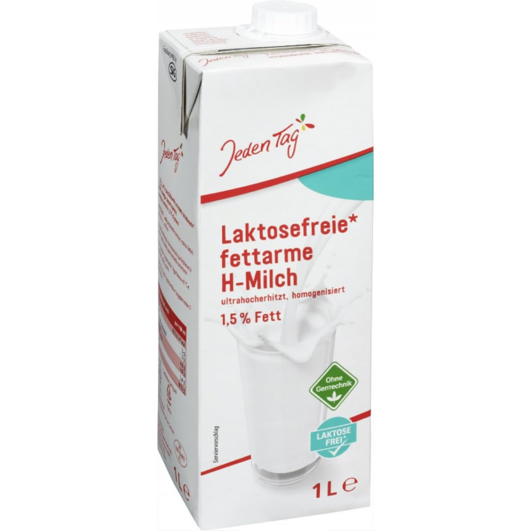 Jeden Tag Laktosefreie haltbare milch% 1,5 Fett 1000 Mililiter x 6 STÜCK mit Pufai Grocery