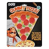 Giant Gummy Pizza - A Fusion of Five Fruity Flavors, Offered in Two Classic Styles for Ultimate Enjoyment, Directly from GGB Candies' Culinary Creations! (Pizza Slice, 12 Ounce)