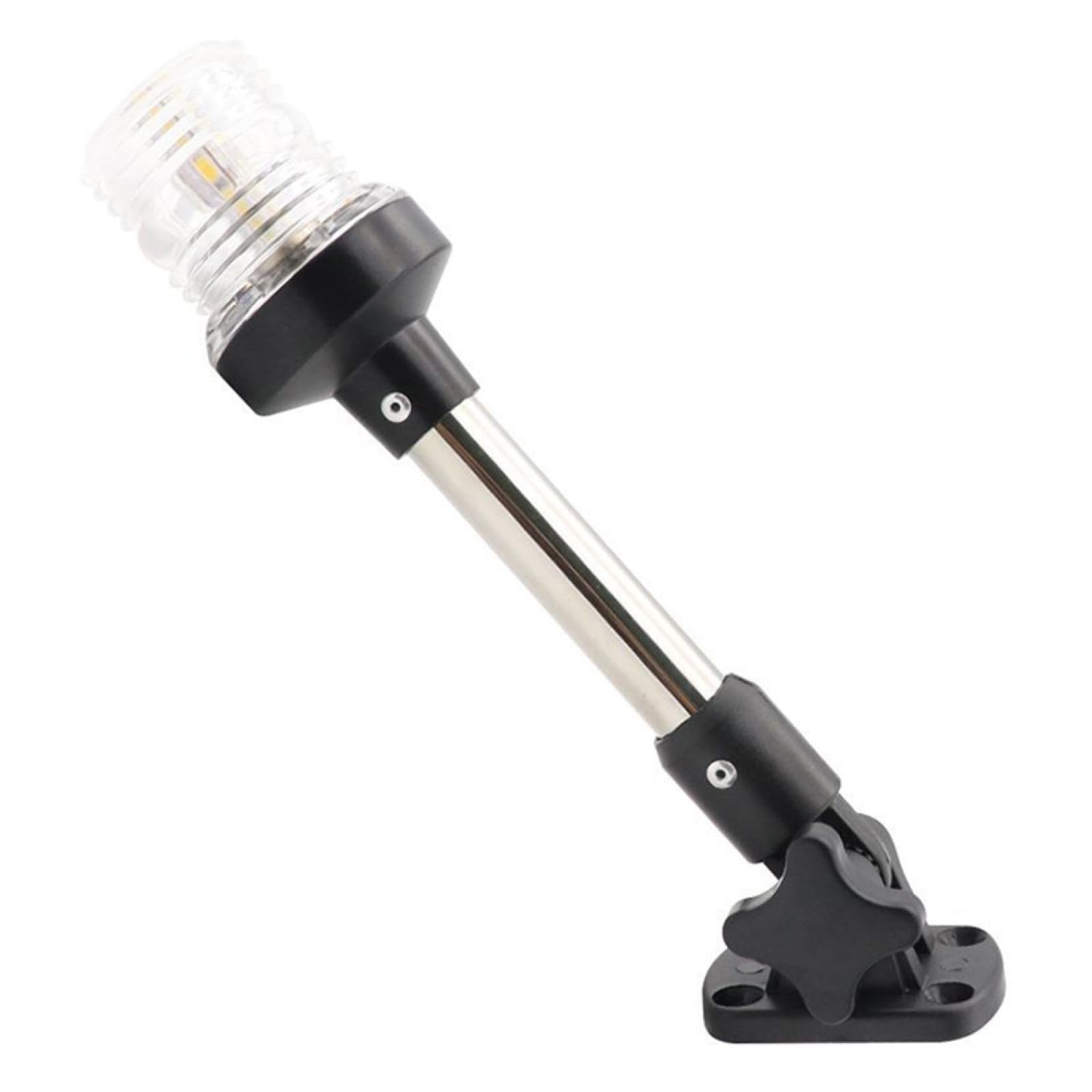 Luce di Navigazione LED per Yacht e Barca 12v Dc Bianco 4000-4500k Design Ribaltabile in Acrilico e Lega di Alluminio per Uso Marittimo di Pesca