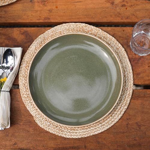 Round Placemats Set of 8 Jute Placemats for Table Settings Woven Rustic Dining Decor