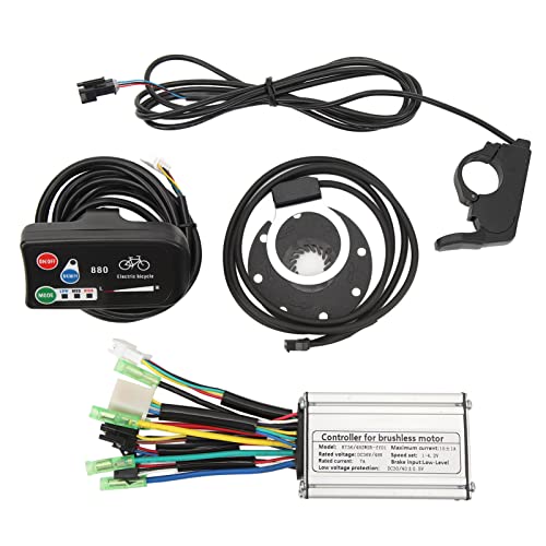 Controlador de Motor de Bicicleta eléctrica 36V 48V 250W Kit de conversión de Bicicleta con exhibición Punto magnético del Acelerador del Pulgar para Bicicletas eléctricas DIY