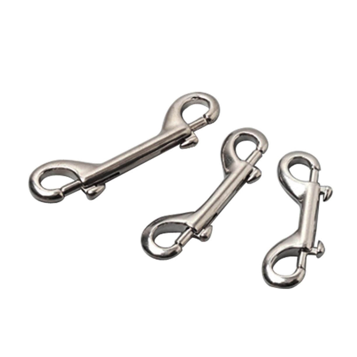 BESPORTBLE Stainless Steel Diving Carabiner Clip Double Ended Spring Buckle for Outdoor Activities Durable and Compact Quick Release Hook for Scuba Diving and Climbing
