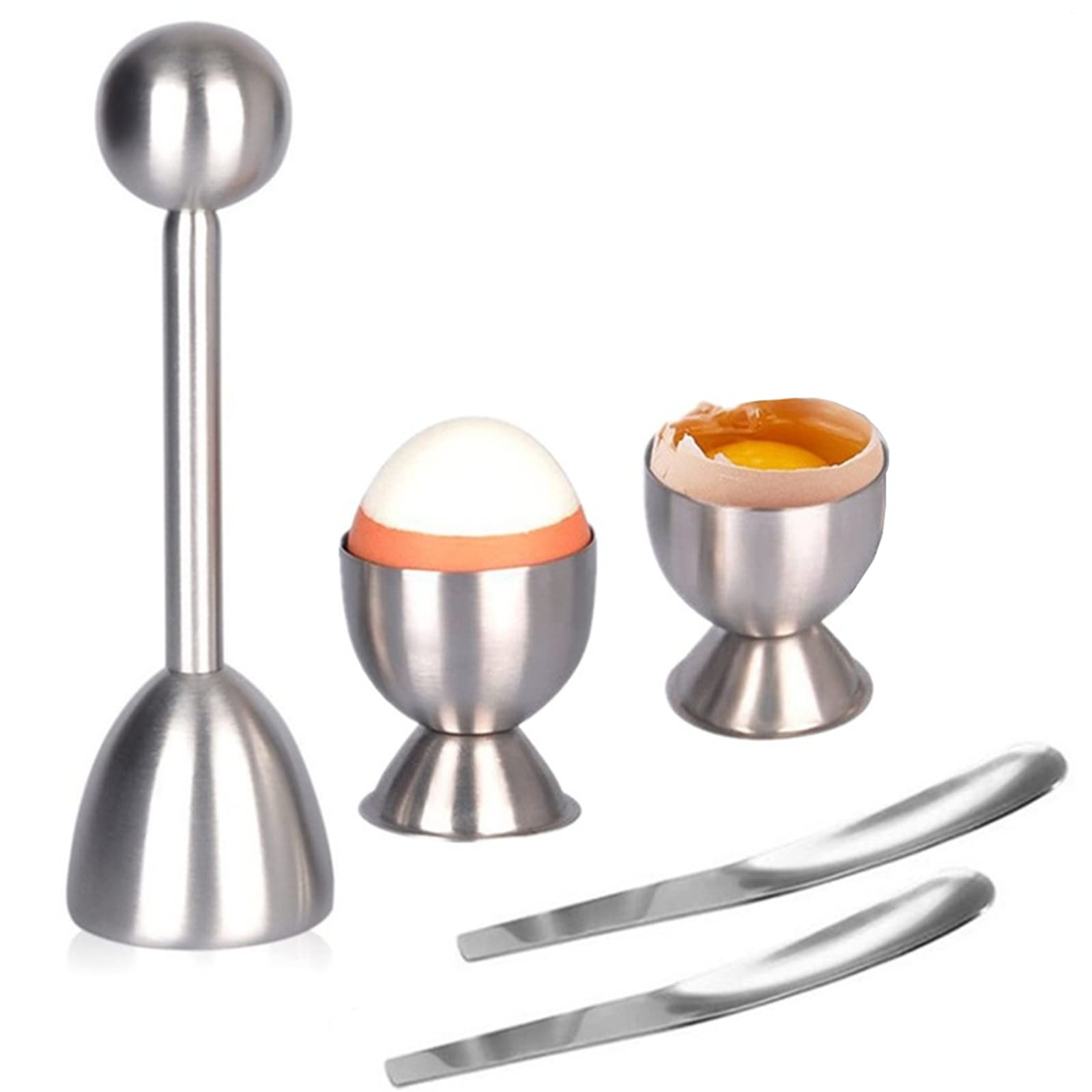 Egg Shell Opener Egg Cracker Tool For Raw Eggs, Hard Boiled Egg Peeler