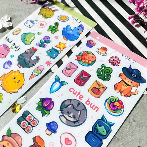 Image of Stardew Waterproof Valley Sticker Set - 50 Unique Vinyl Stickers for Fans, Laptops, and Journals,Gaming Stickers, Kawaii Cozy Gift, Gamer Gift
