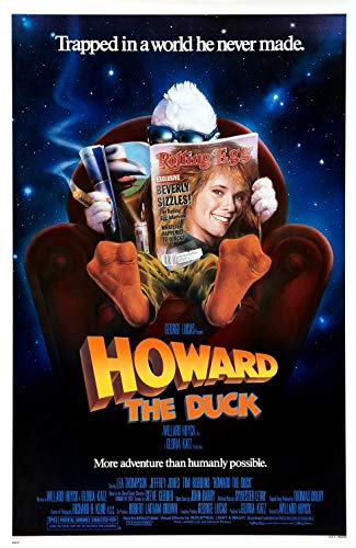 HOWARD THE DUCK (1986) Original Authentic Movie Poster - 27x41 One Sheet - Single-Sided - Lea Thompson - Jeffrey Jones - Tim Robbins - Ed Gale