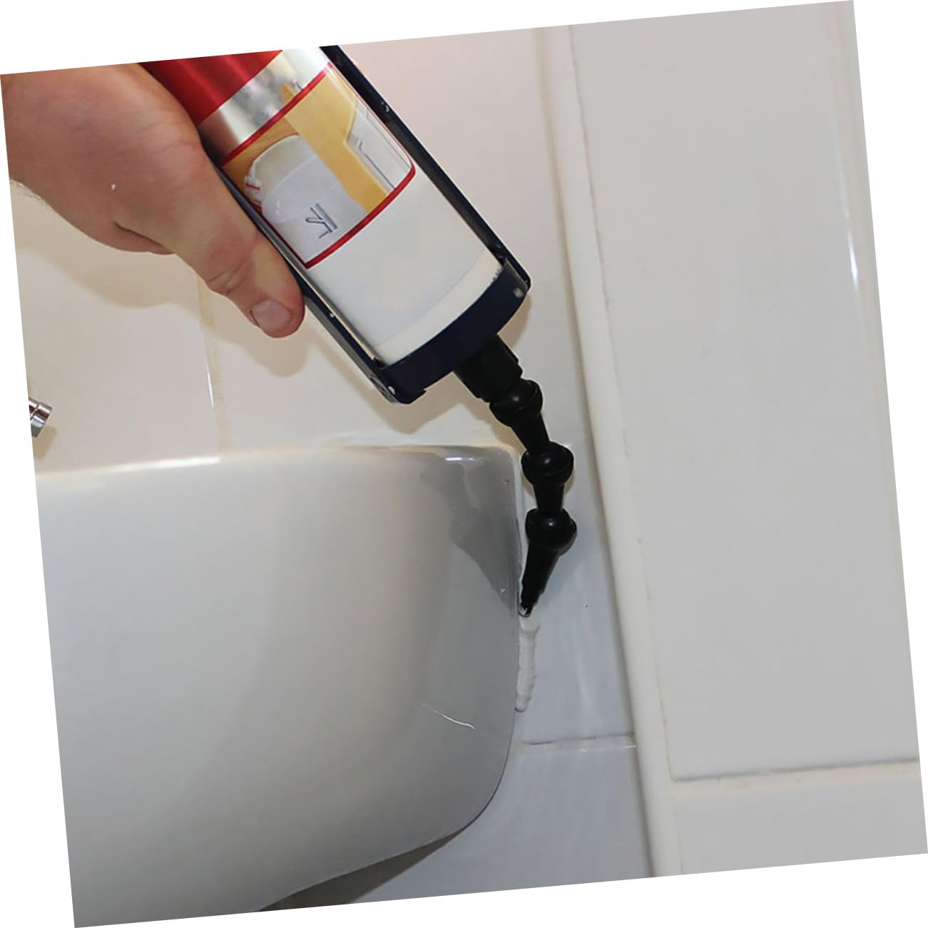 OUNONA 20piezas Herramientas De Calafateo Punta Rotativa Accesorios De Sellador Flexible Para Aplicaciones Baños Cocinas y Espacios Difíciles De