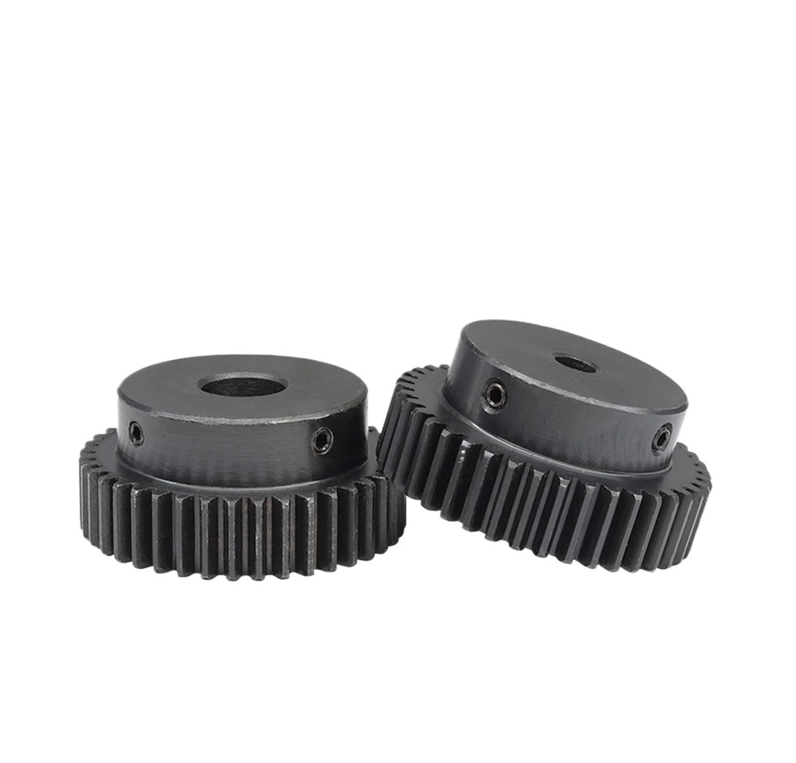 Ingranaggio conico a spirale con denti dell'ingran Ruota dentata 1.5M-40/42T Alesaggio 8/10/12/15/16/17/19/20/22/25mm Ingranaggio motore Acciaio al carbonio Annerimento Tempra ad alta frequenza(12mm-1