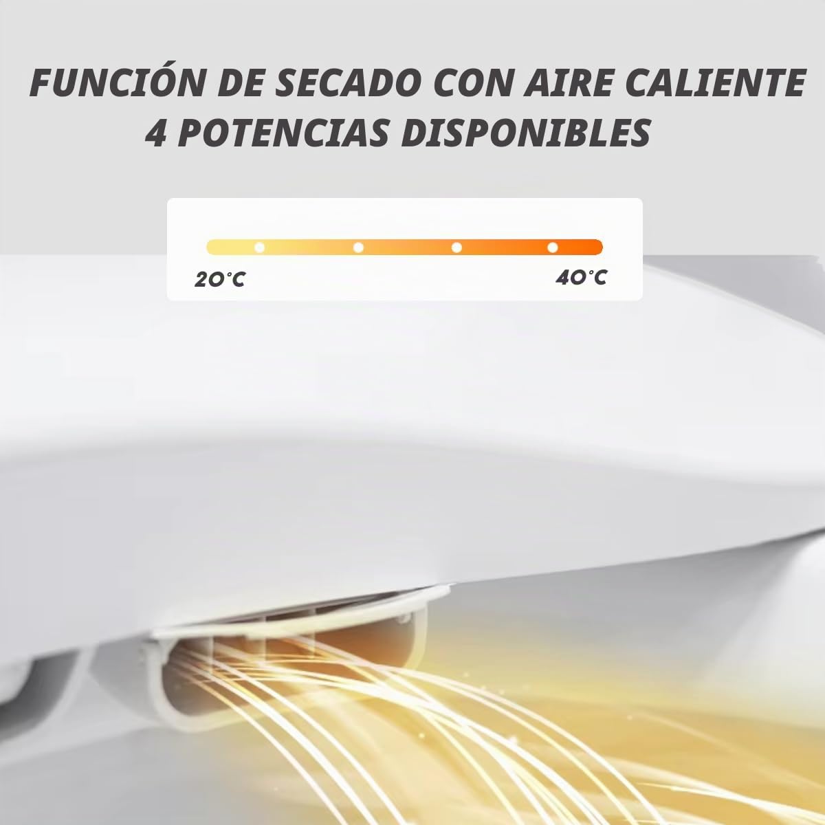 Bodyclean Copy of Asiento de Inodoro Tipo japonés con Remoto Remoto + automático Inodoro Lateral Aleta Completo Opciones 270B