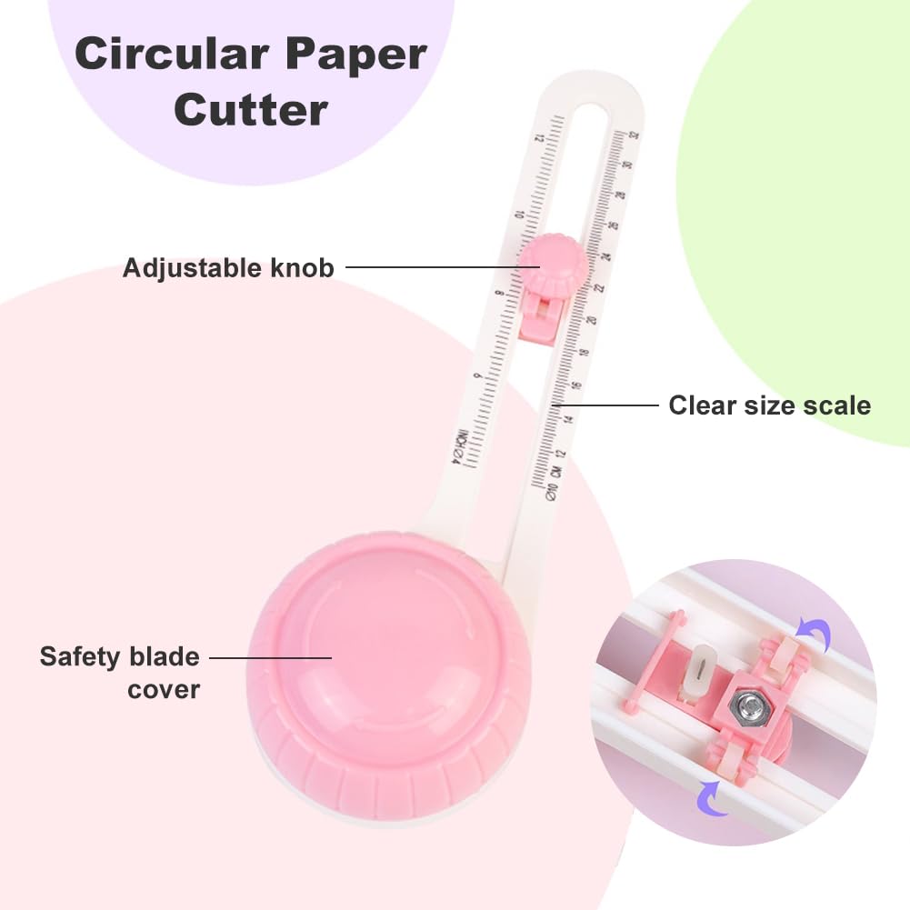 Découpeuse De Cercles Pour Papier A4 - Machine à Découper Rotative Pour DIY Et Craft