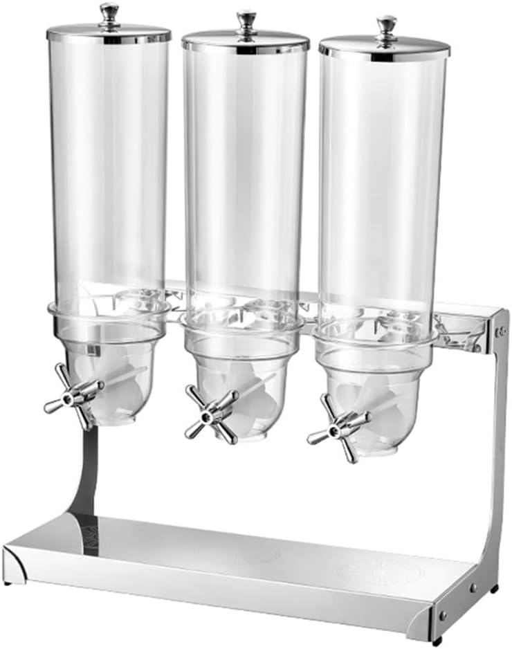 Cereal Dispenser Countertop Dry Food Holder Candy Dispenser Machine for Home/Office Desk - Snacks Grains Cheerios Dry Powder Container4L/8L/12L Cereal，Clear-12L