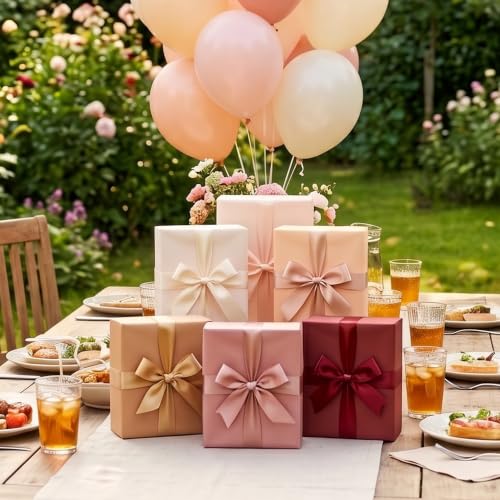 Image of BEISHIDA 90 Sheets Dusty Pink 6 Colors Tissue Paper for Gift Wrapping