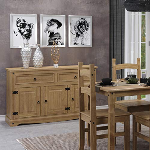 Furniture Dash 1 Tier Wood Buffet Sideboard Corona #TOP6