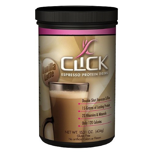 Click Espresso Protein Drink, Vanilla Latte 16 oz(Pack of