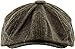 KBW-310 BRN L/XL Ascot Ivy Button Newsboy Hat Applejack Wool Blend Hat
