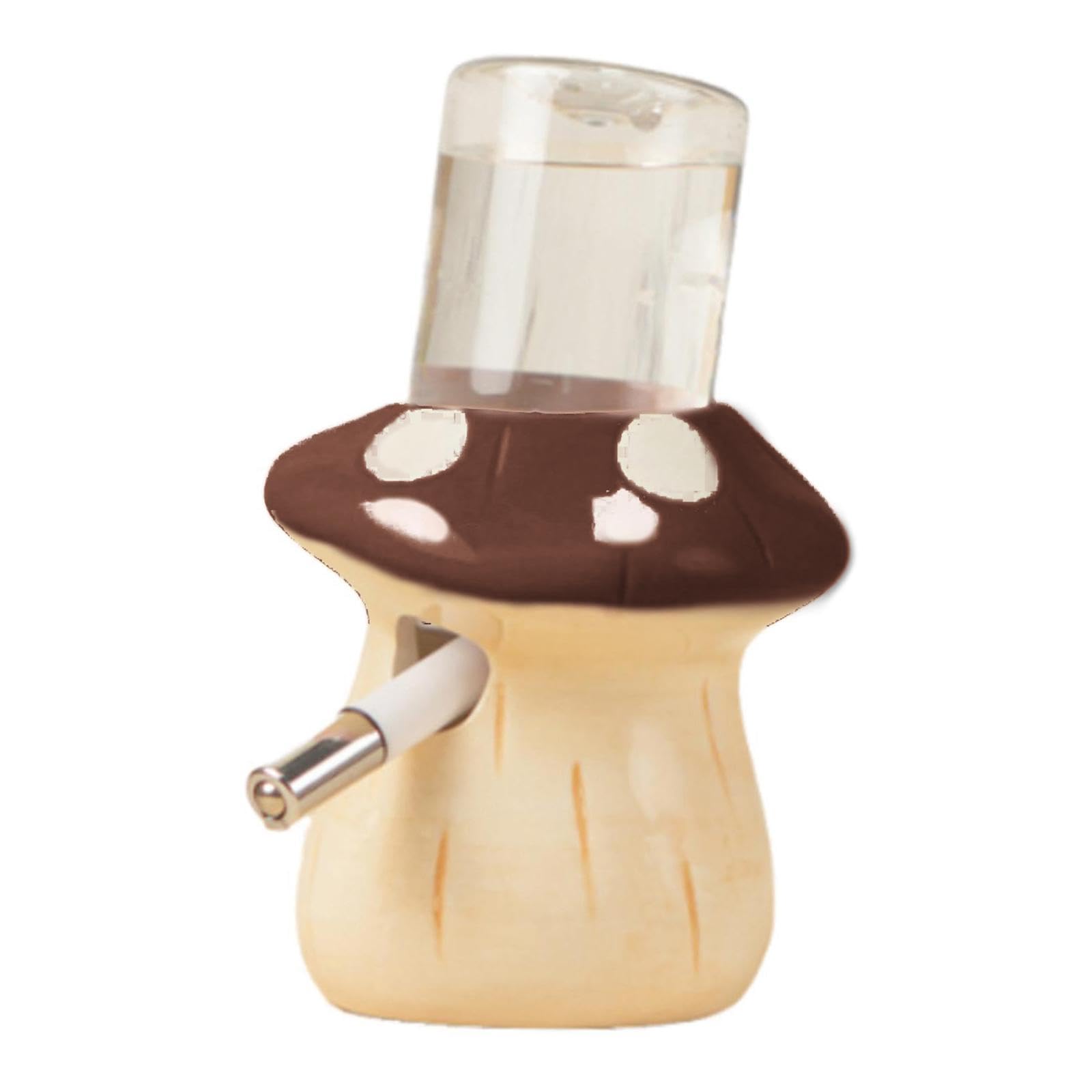 Sharplace Bouteille d'eau pour Hamster, Accessoires pour Petits Animaux (Furet, Souris, Gerbille), Distributeur d'eau en céramique à Motifs, Accessoires, Brun