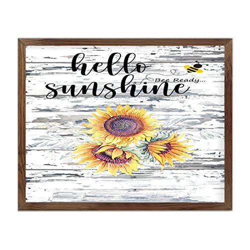 Décoration murale bois Hello Sunshine pour rompre la monotonie des murs blancs