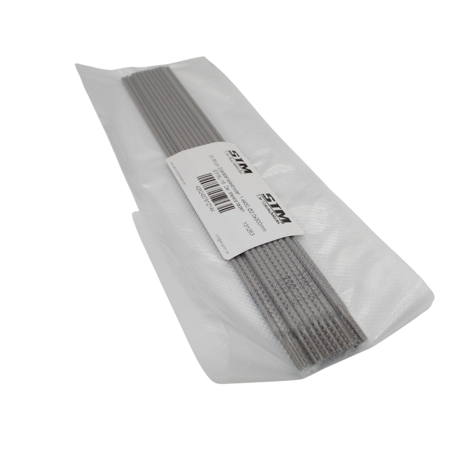 Electrodos de soldadura de acero inoxidable V4A 1.4430 (316L) Ø 2,0 mm, 20 unidades